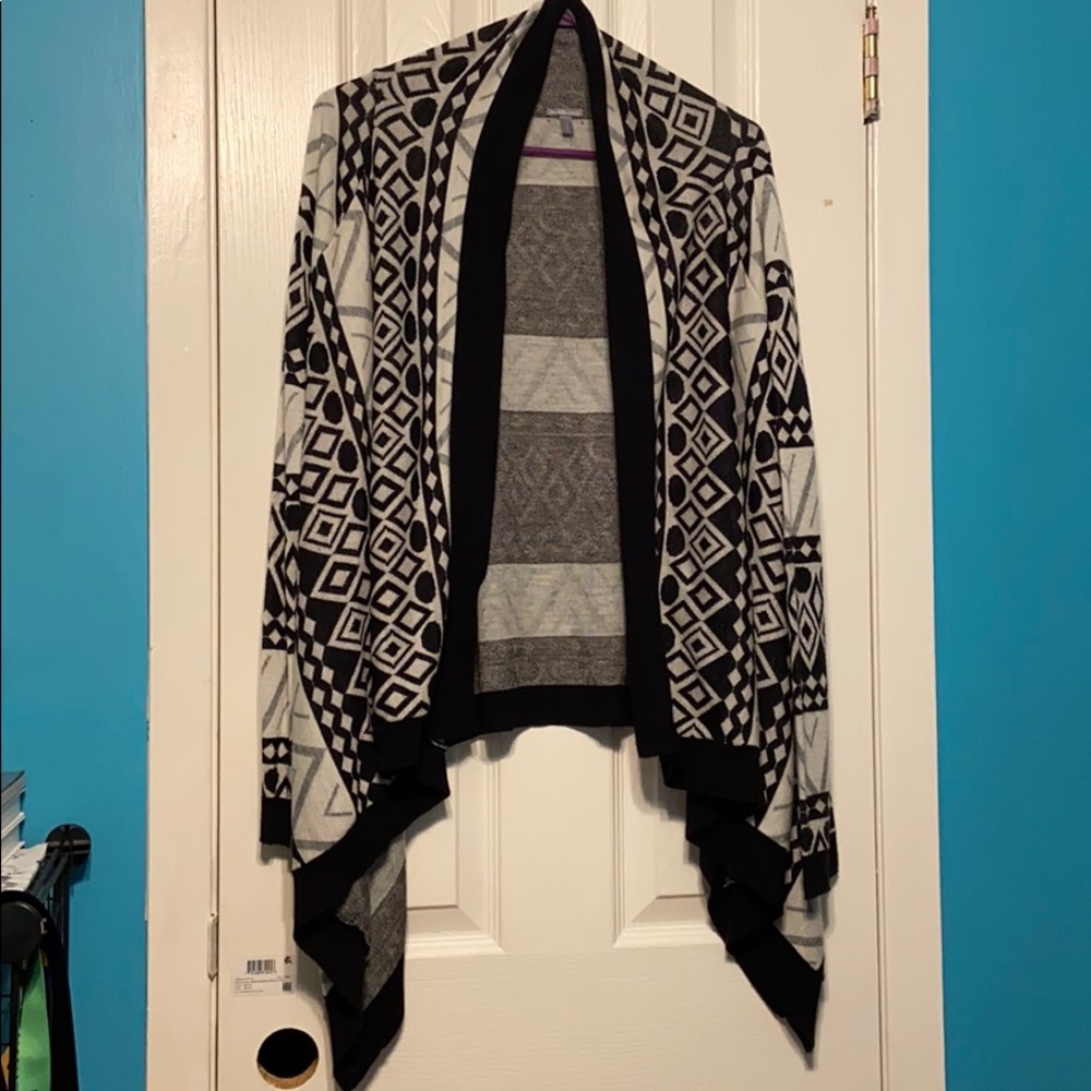 Black and white cardigan